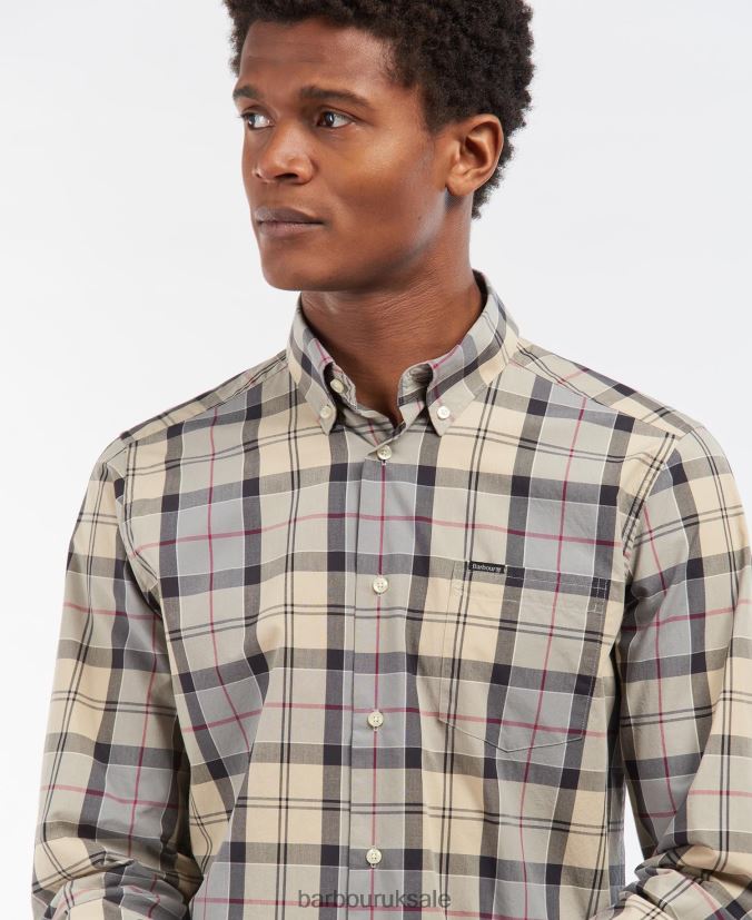 Kippford Tailored Shirt Barbour Men R08LB6425 Clothing Dress Tartan