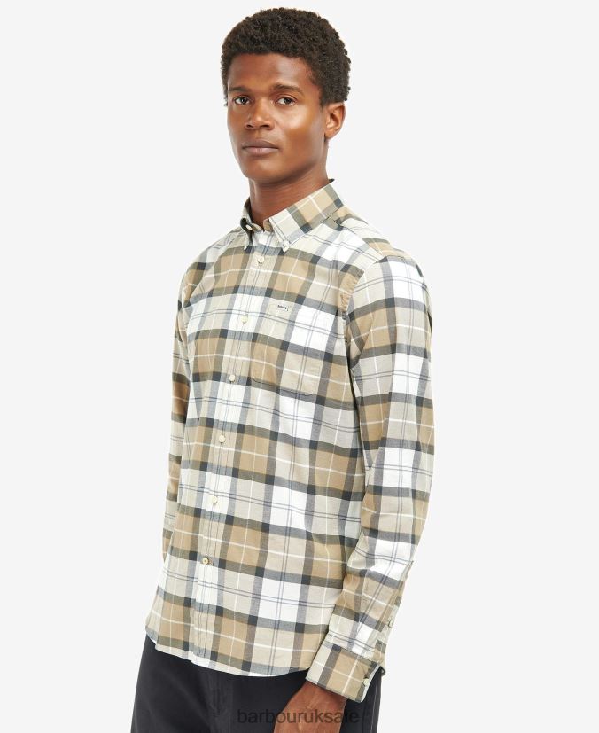 Lewis Tailored Shirt Barbour Men R08LB6416 Clothing Amble Sand Tartan