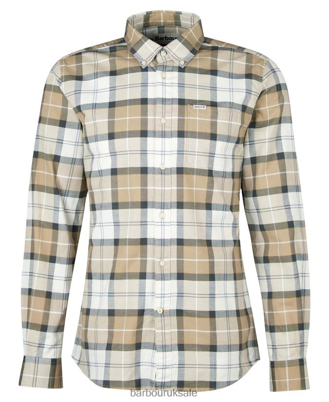 Lewis Tailored Shirt Barbour Men R08LB6416 Clothing Amble Sand Tartan