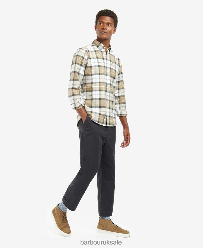 Lewis Tailored Shirt Barbour Men R08LB6416 Clothing Amble Sand Tartan