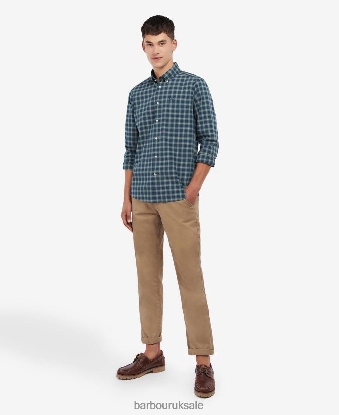 Lomond Tailored Shirt Barbour Men R08LB6339 Clothing Amble Sand Tartan