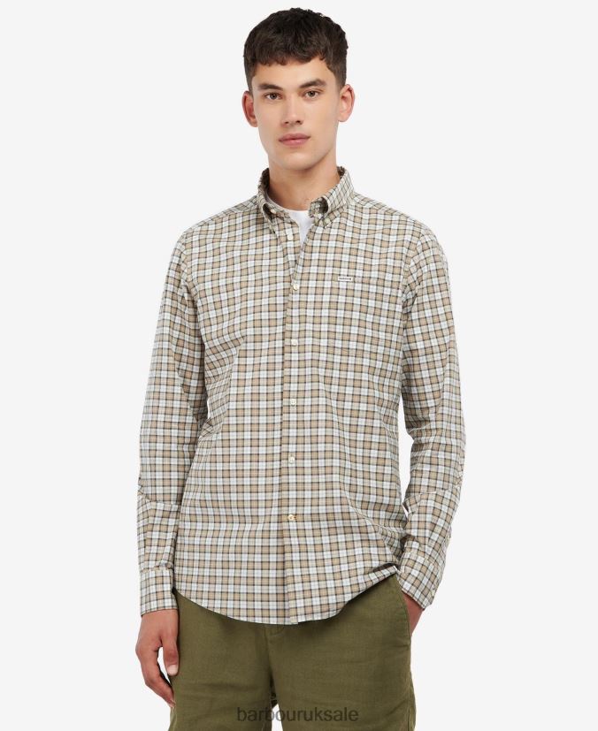 Lomond Tailored Shirt Barbour Men R08LB6449 Clothing Amble Sand Tartan