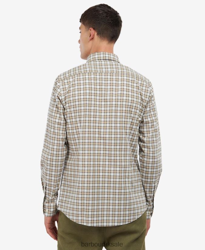 Lomond Tailored Shirt Barbour Men R08LB6449 Clothing Amble Sand Tartan