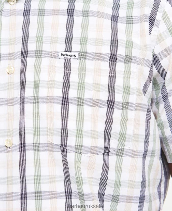 Longstone Short Sleeve Tailored Shirt Barbour Men R08LB6394 Clothing Red