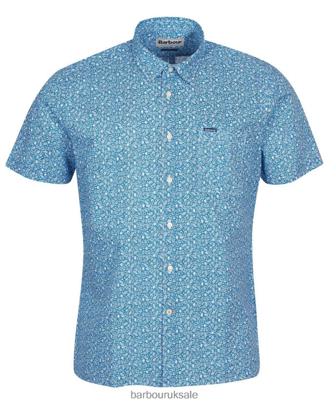 Melbury Short Sleeve Summer Shirt Barbour Men R08LB6326 Clothing Olive