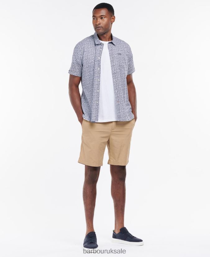 Melbury Short Sleeve Summer Shirt Barbour Men R08LB6338 Clothing Olive