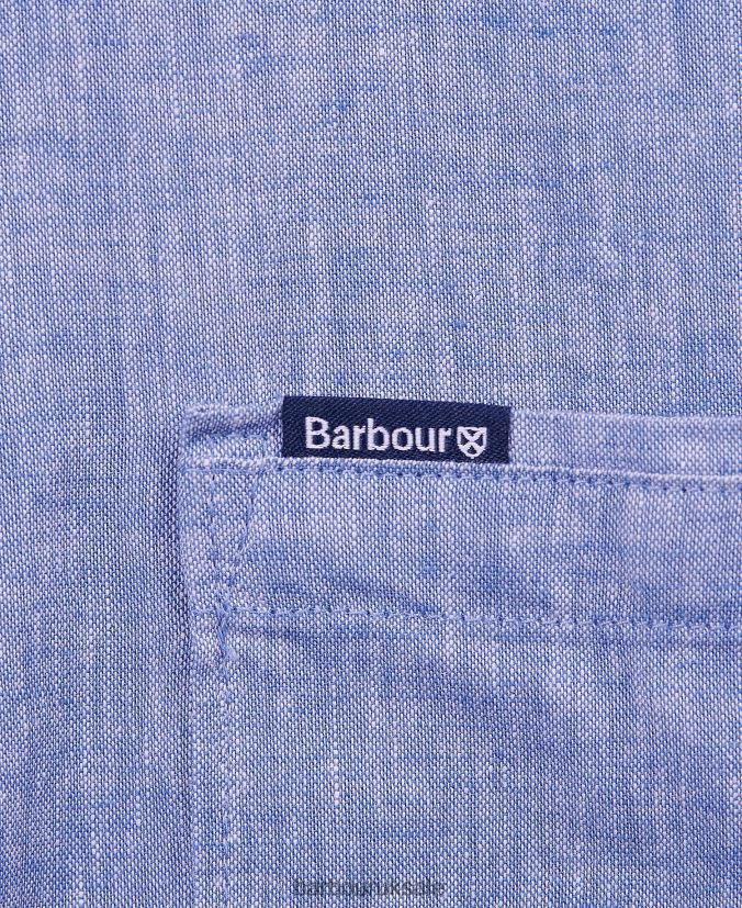 Nelson Short Sleeve Summer Shirt Barbour Men R08LB6308 Clothing White