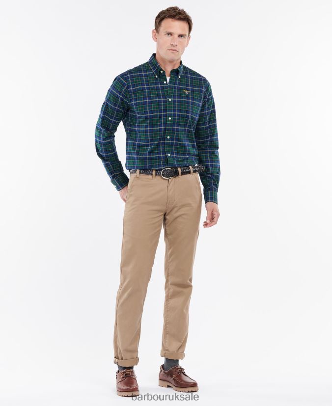 Oxbridge Tartan Tailored Shirt Barbour Men R08LB6347 Clothing Summer Ivy