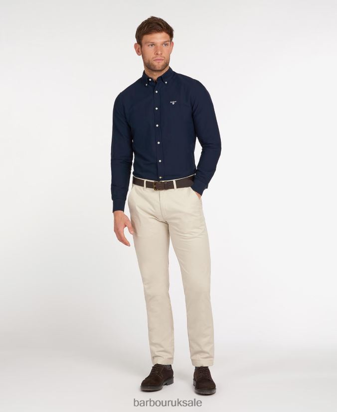 Oxford 3 Tailored Barbour Men R08LB6408 Clothing Sky