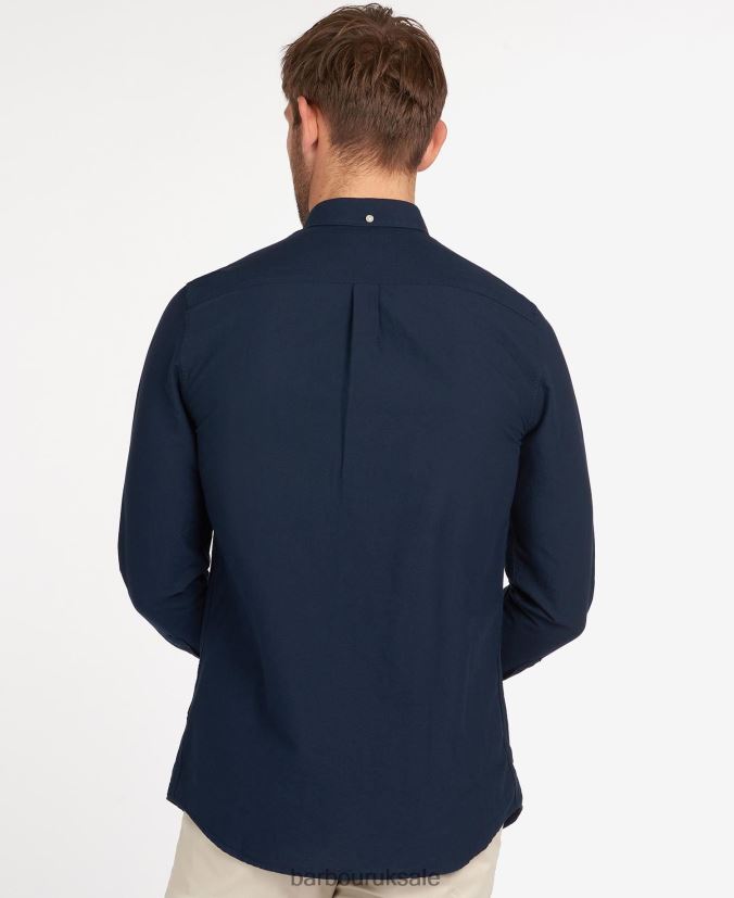 Oxford 3 Tailored Barbour Men R08LB6408 Clothing Sky