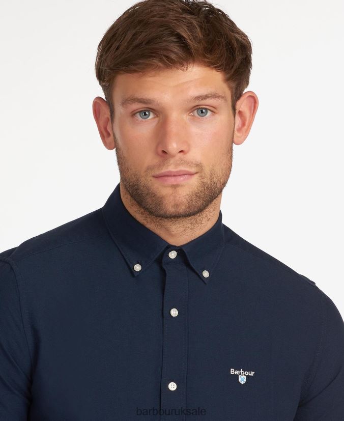 Oxford 3 Tailored Barbour Men R08LB6408 Clothing Sky