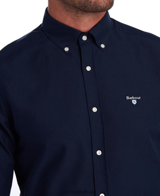Oxford 3 Tailored Barbour Men R08LB6408 Clothing Sky