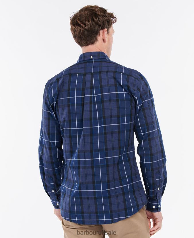 Sandwood Tailored Shirt Barbour Men R08LB6318 Clothing Inky Blue