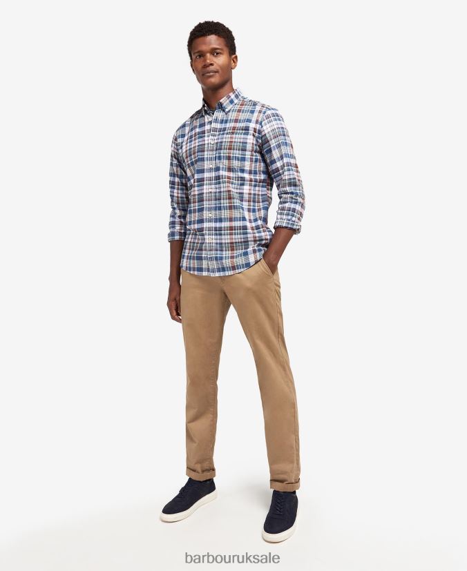 Seacove Tailored Shirt Barbour Men R08LB6433 Clothing Classic Blue