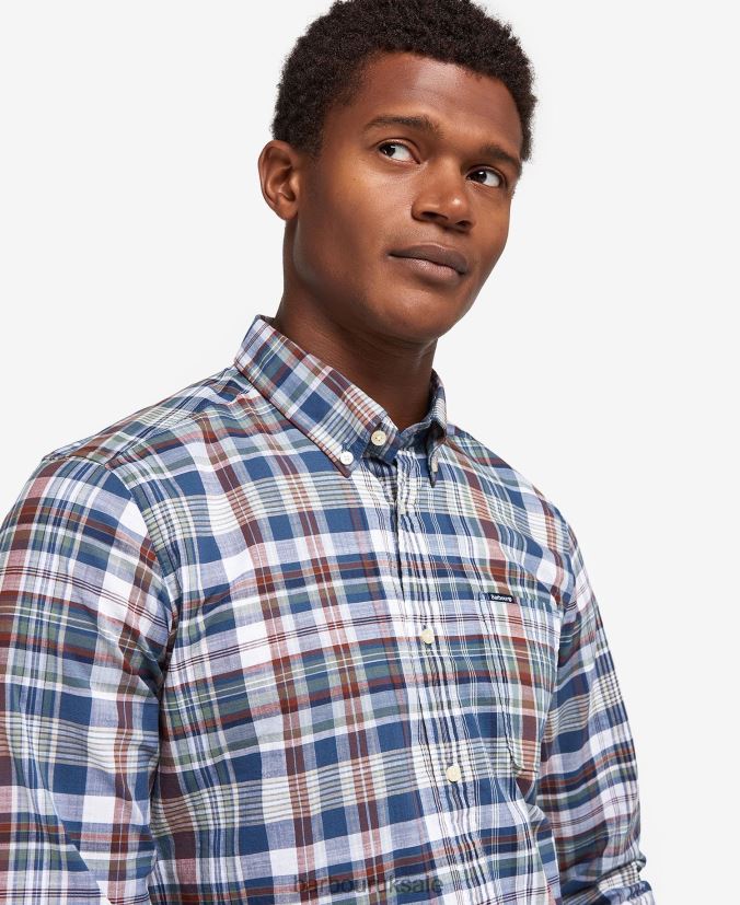 Seacove Tailored Shirt Barbour Men R08LB6433 Clothing Classic Blue