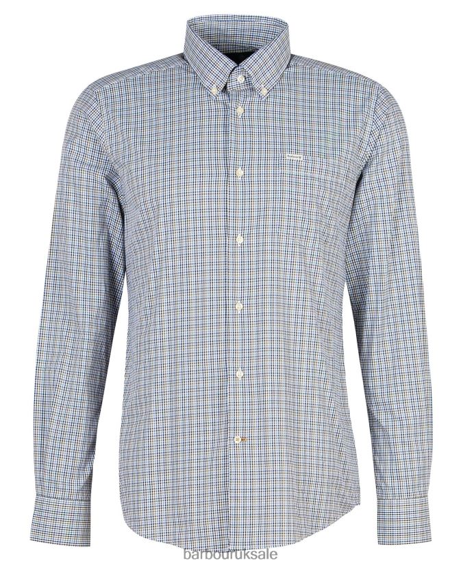 Stanhope Performance Checked Shirt Barbour Men R08LB6401 Clothing Stone