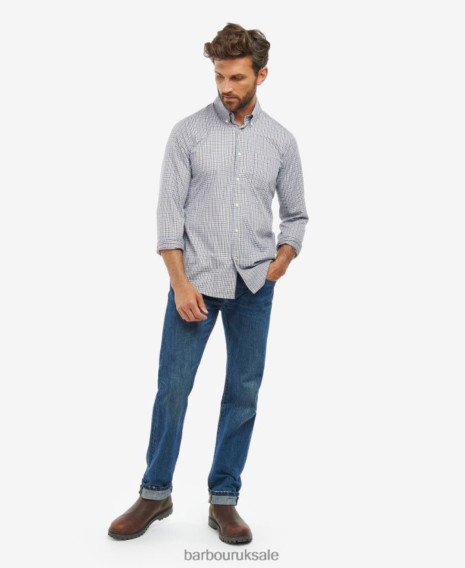 Stanhope Performance Checked Shirt Barbour Men R08LB6492 Clothing Stone