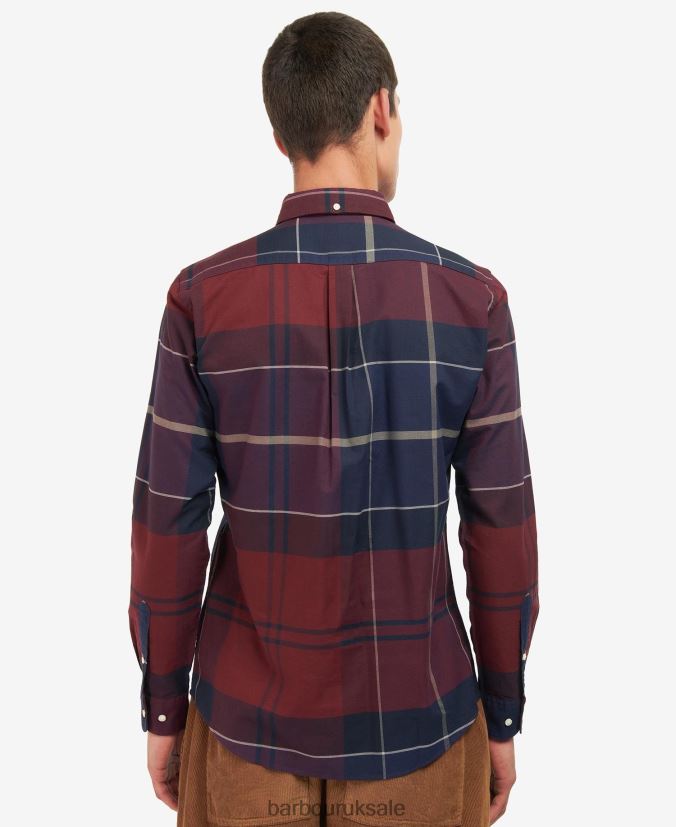 Stirling Tailored Shirt Barbour Men R08LB6415 Clothing Cordovan Tartan