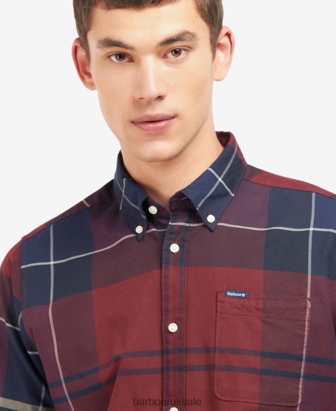 Stirling Tailored Shirt Barbour Men R08LB6415 Clothing Cordovan Tartan