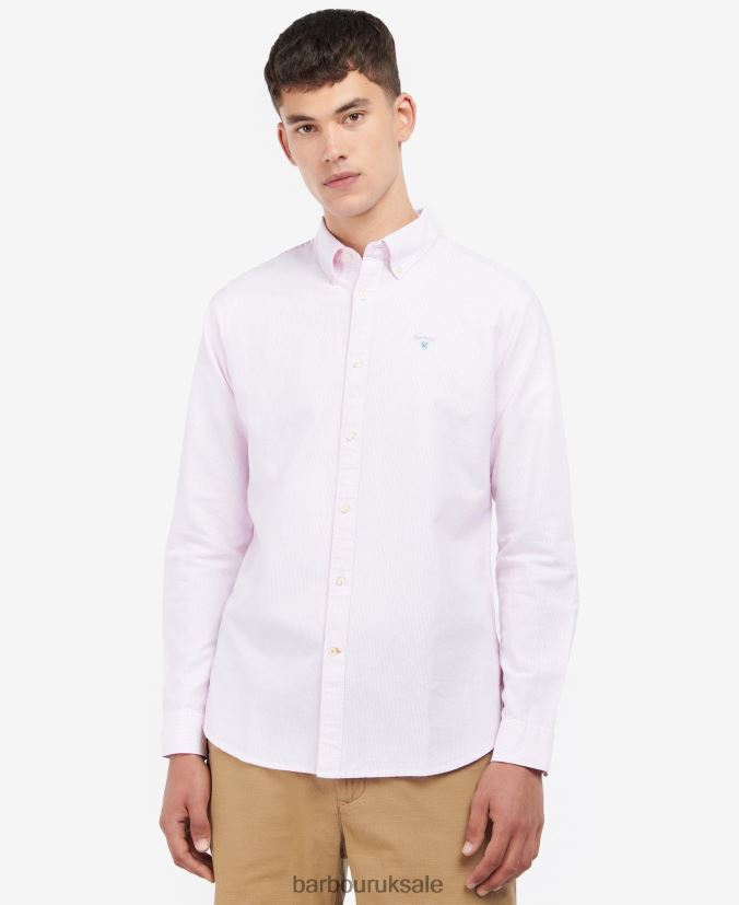Striped Oxford Tailored Shirt Barbour Men R08LB6464 Clothing Classic Pink