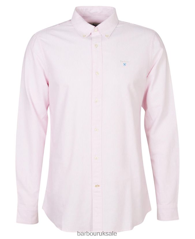 Striped Oxford Tailored Shirt Barbour Men R08LB6464 Clothing Classic Pink