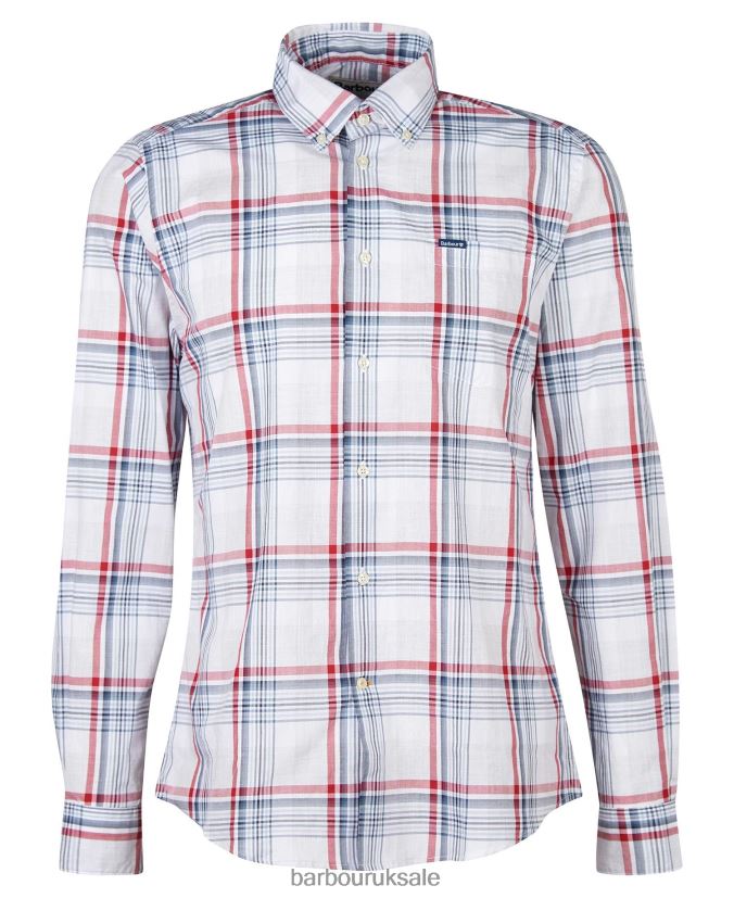 Sunhill Tailored Shirt Barbour Men R08LB6418 Clothing Classic Red