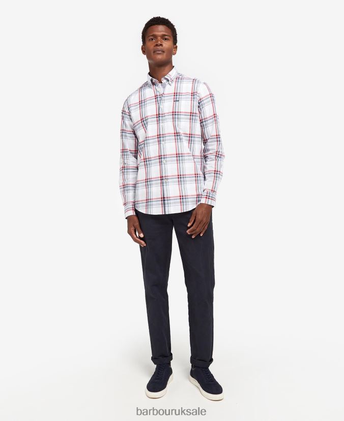 Sunhill Tailored Shirt Barbour Men R08LB6418 Clothing Classic Red