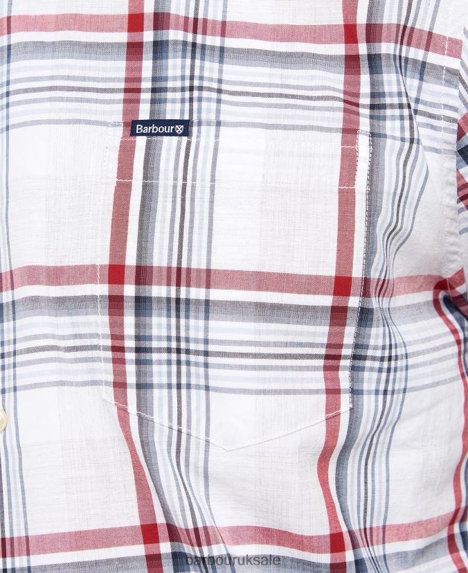 Sunhill Tailored Shirt Barbour Men R08LB6418 Clothing Classic Red