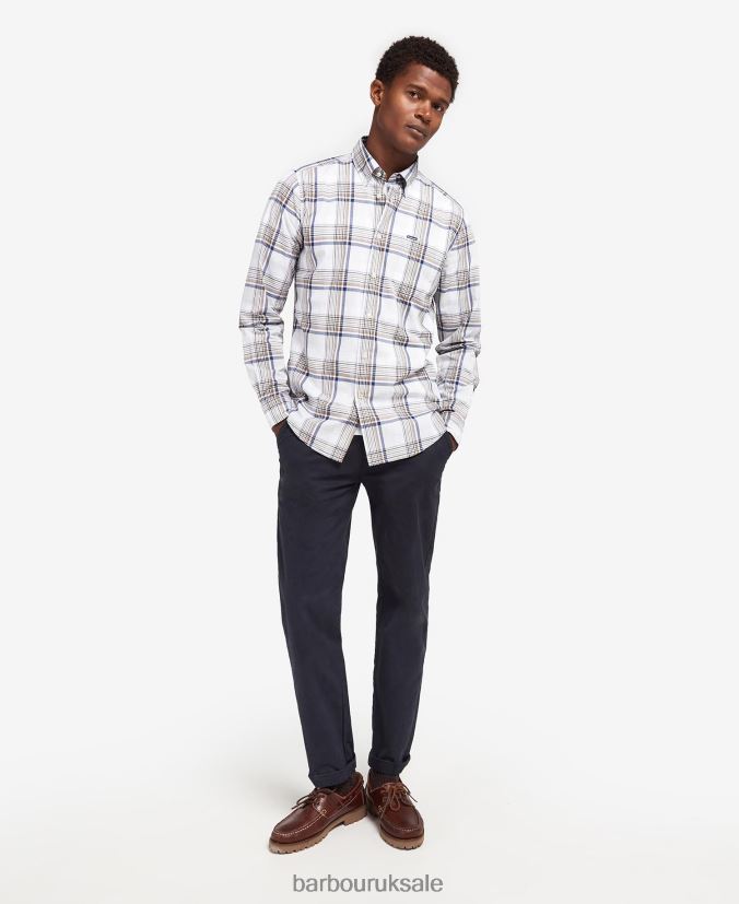 Sunhill Tailored Shirt Barbour Men R08LB6500 Clothing Classic Red