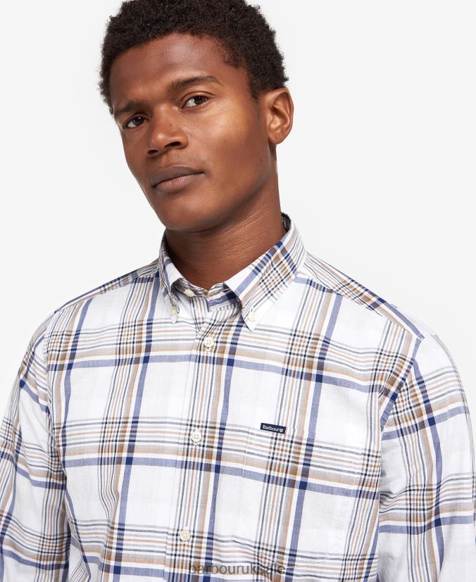 Sunhill Tailored Shirt Barbour Men R08LB6500 Clothing Classic Red