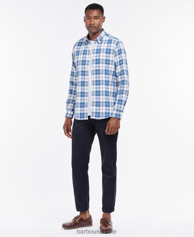 Thorpe Tailored Shirt Barbour Men R08LB6340 Clothing White