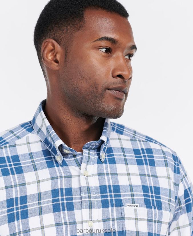 Thorpe Tailored Shirt Barbour Men R08LB6340 Clothing White