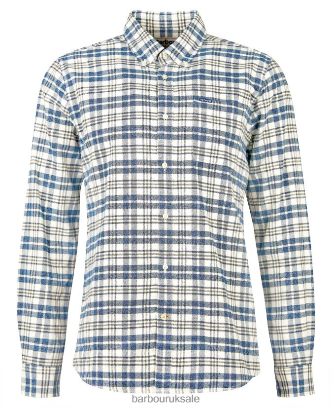 Waldon Tailored Shirt Barbour Men R08LB6424 Clothing Mid Blue