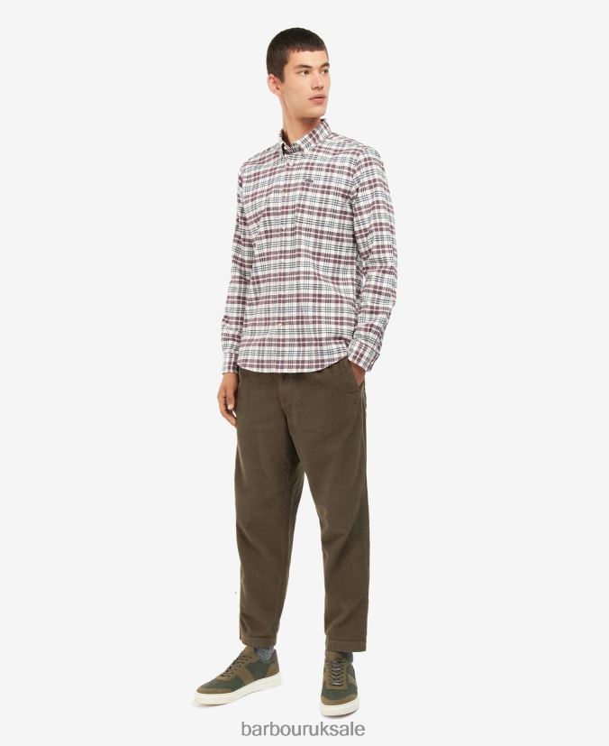 Waldon Tailored Shirt Barbour Men R08LB6532 Clothing Mid Blue