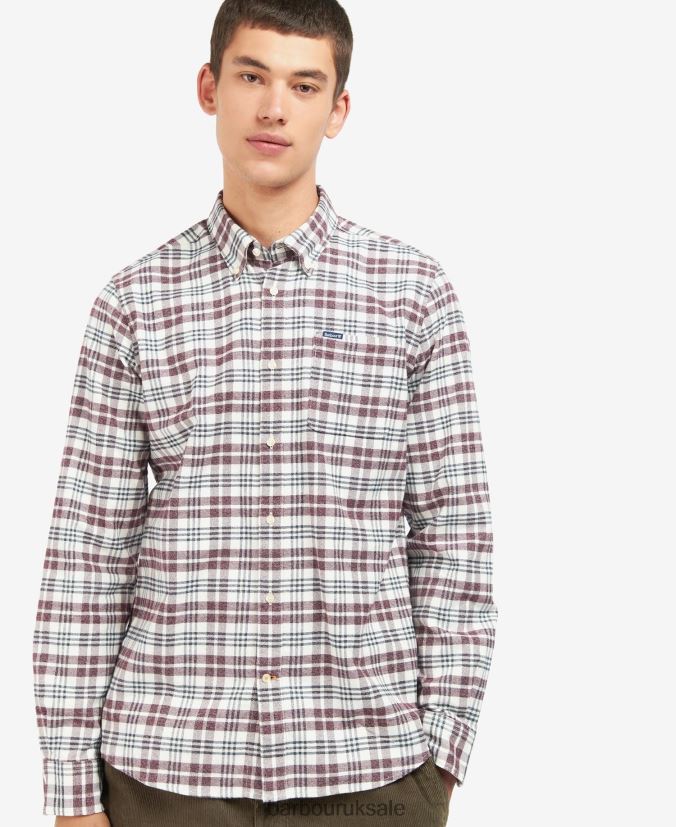 Waldon Tailored Shirt Barbour Men R08LB6532 Clothing Mid Blue