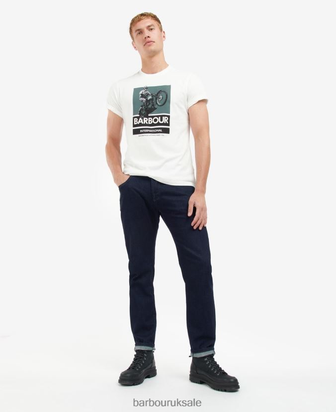 Archie Graphic-Print T-Shirt Barbour Men R08LB6941 Clothing Classic Black