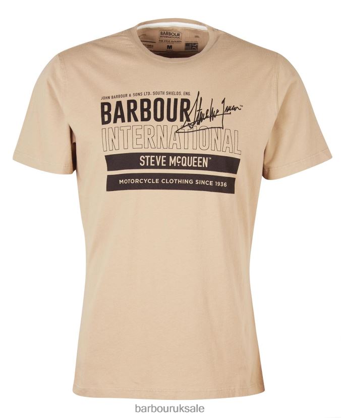Barry Graphic T-Shirt Barbour Men R08LB6956 Clothing Insignia Blue