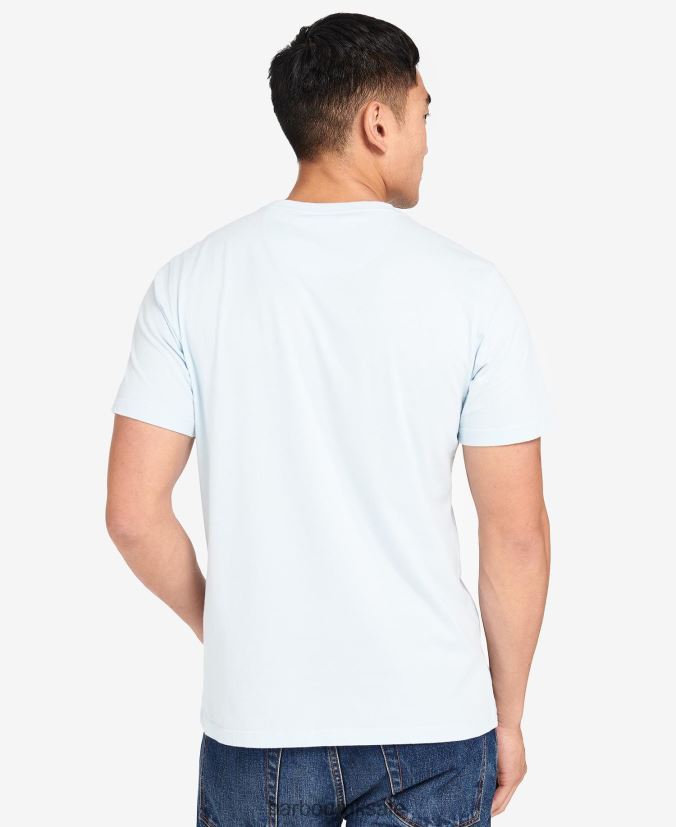 Barry Graphic T-Shirt Barbour Men R08LB6967 Clothing Insignia Blue