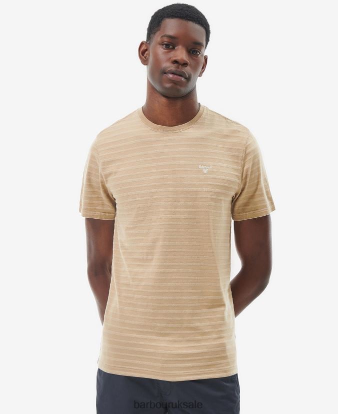 Billingham Pique T-Shirt Barbour Men R08LB6901 Clothing Cornstalk