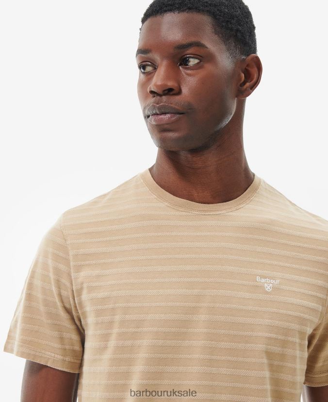 Billingham Pique T-Shirt Barbour Men R08LB6901 Clothing Cornstalk