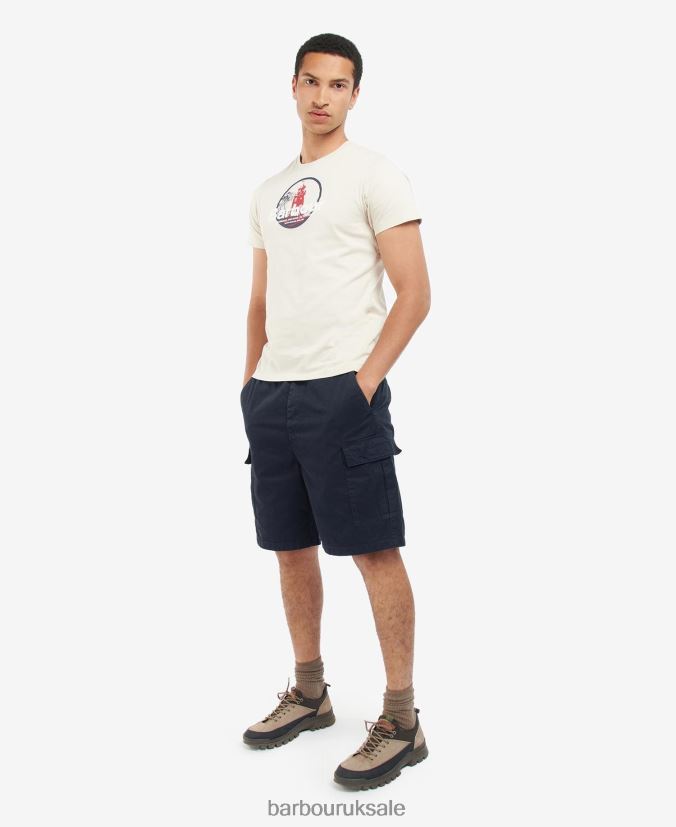 Break Graphic-Print T-Shirt Barbour Men R08LB6798 Clothing Blue Fog