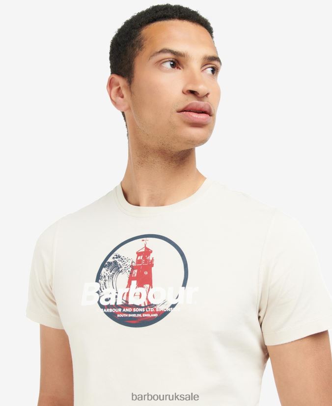 Break Graphic-Print T-Shirt Barbour Men R08LB6798 Clothing Blue Fog