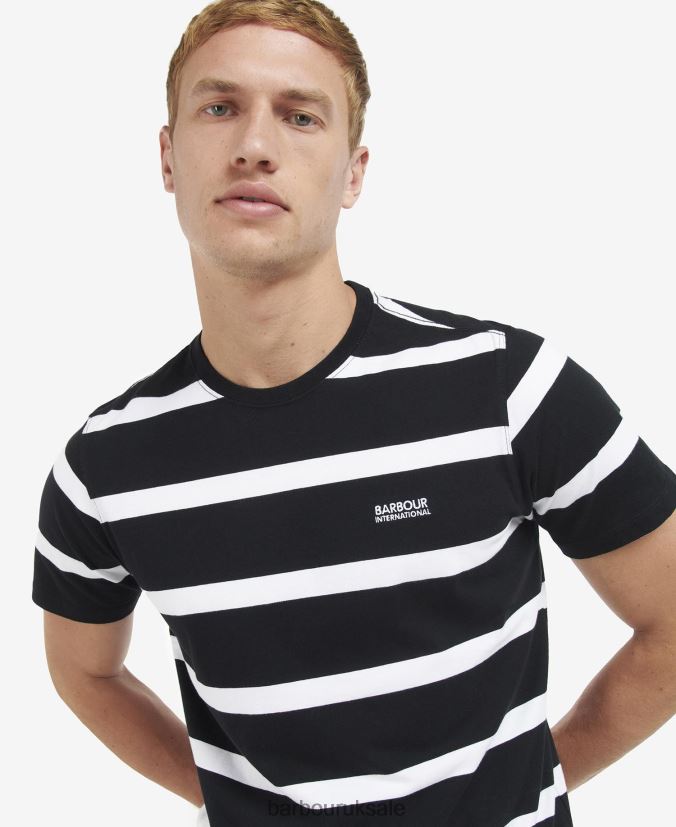 Cobain Striped T-Shirt Barbour Men R08LB6919 Clothing Blue Horizon