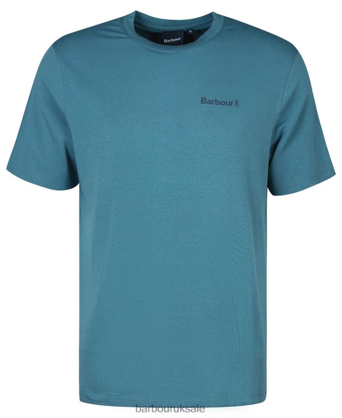 Coordinates Logo T-Shirt Barbour Men R08LB6843 Clothing Mist