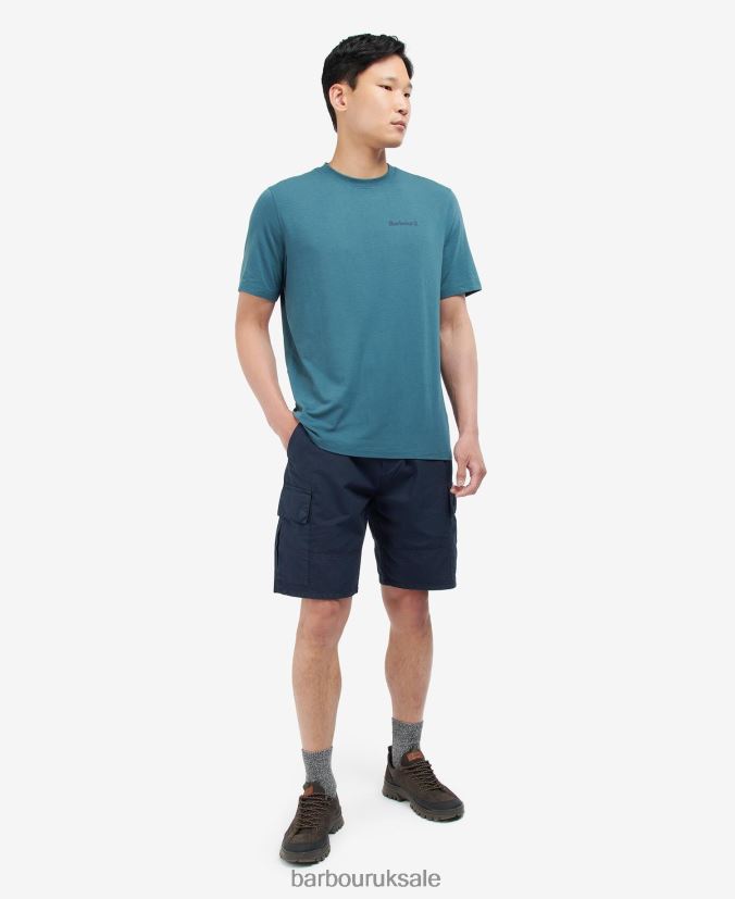 Coordinates Logo T-Shirt Barbour Men R08LB6843 Clothing Mist