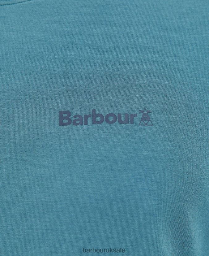 Coordinates Logo T-Shirt Barbour Men R08LB6843 Clothing Mist
