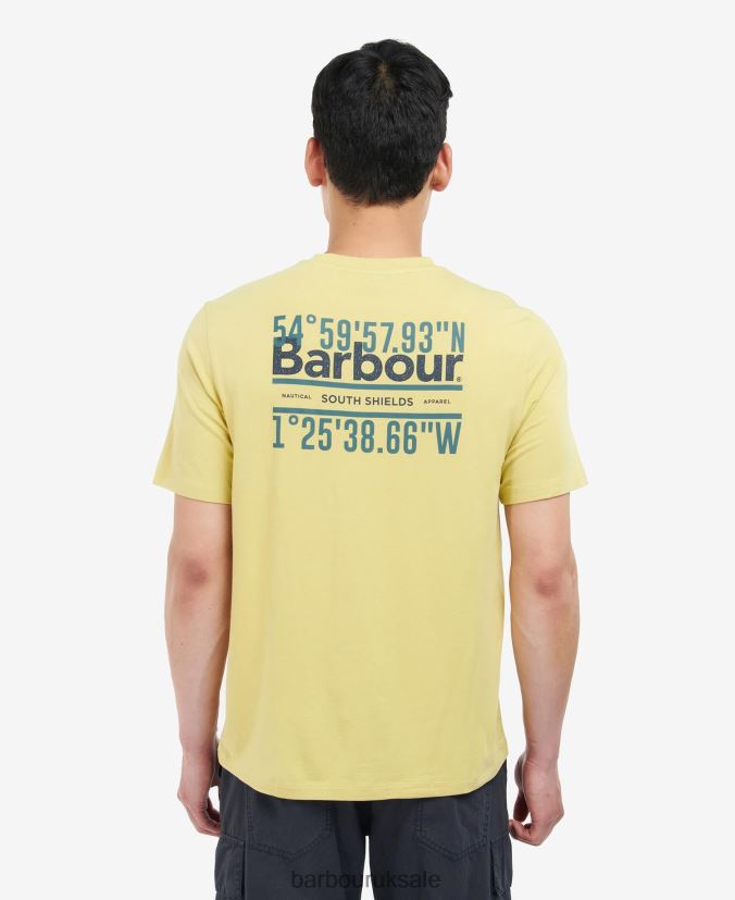 Coordinates Logo T-Shirt Barbour Men R08LB6916 Clothing Mist