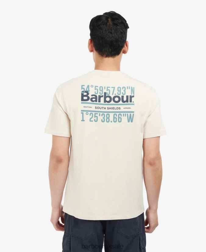 Coordinates Logo T-Shirt Barbour Men R08LB6943 Clothing Mist