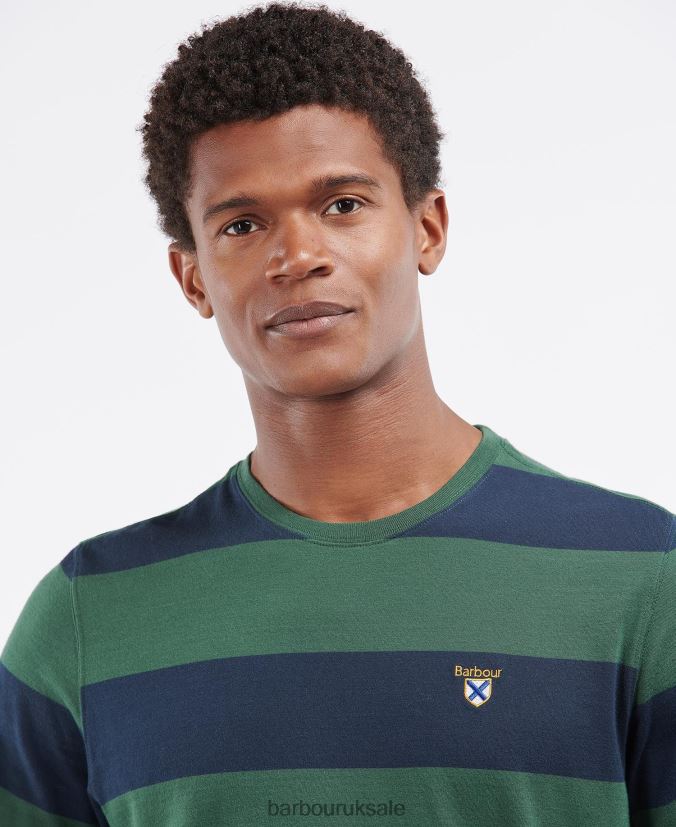 Cornell Stripe T-Shirt Barbour Men R08LB6906 Clothing Sycamore