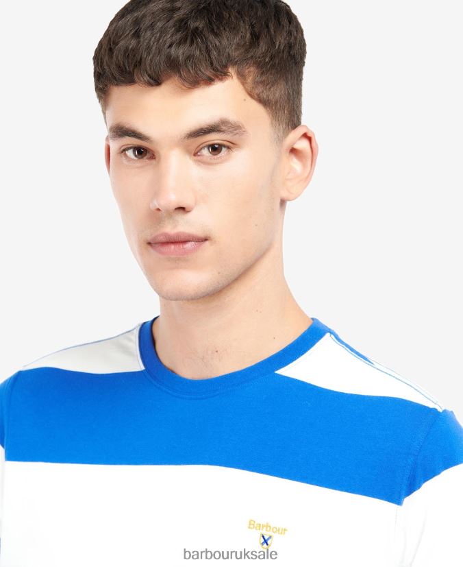 Cornell Stripe T-Shirt Barbour Men R08LB6923 Clothing Sycamore